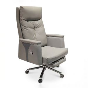 Ghế giám đốc ngả lưng gác chân bọc da MF6506