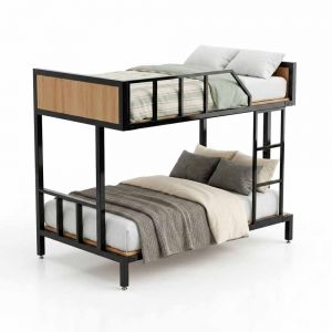 Giường 2 tầng 210x122x170cm khung sắt gỗ plywood GT028