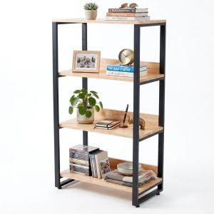 Kệ sách 4 tầng 75x40x130cm gỗ cao su KS68374