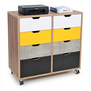 Tủ lưu trữ di động 80x40x77cm gỗ plywood TCN68102