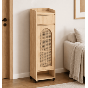 Tủ để giày 39x33x140cm gỗ cao su KG68129