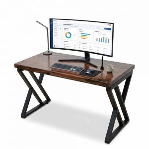 Bàn làm việc 120x65cm gỗ me tây chân sắt hệ XConcept HBXC070