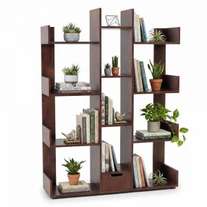 Kệ sách MAZES gỗ cao su KS68376