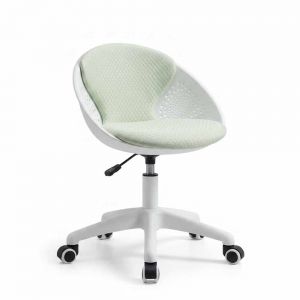 Ghế trang điểm mặt nhựa nệm vải chân xoay GTD018