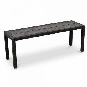 Ghế băng dài 120x37x45cm gỗ nhựa chân sắt GBD085