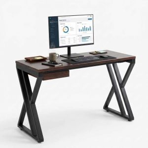 Bàn làm việc 120x50cm gỗ tràm hệ XConcept HBXC073