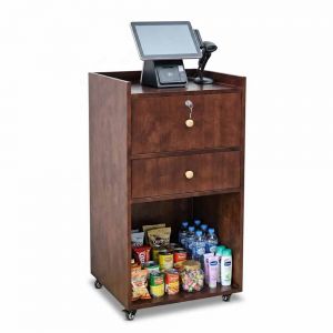 Tủ tính tiền di động 55x50x100cm gỗ cao su TCN68105