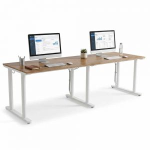 Bàn làm việc 240x80cm gỗ cao su hệ TIO HBTO058