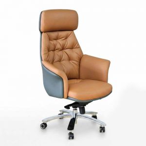 Ghế giám đốc bọc da bò nhập khẩu GAK998