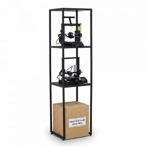 Kệ máy in 40x40x170cm gỗ cao su khung sắt KMI68011