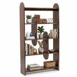 Kệ trang trí 100x30x180cm gỗ tràm KTT68099