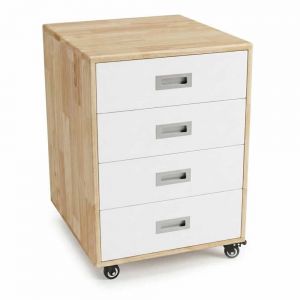 Tủ cá nhân di động 50x55x66cm gỗ cao su TCN68106