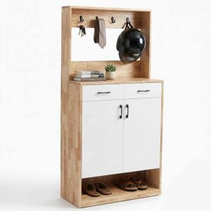 Tủ kệ giày dép 80x35x160cm gỗ cao su KG68117