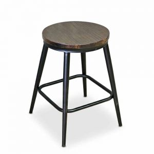 Ghế cà phê 39x39x45cm mặt gỗ cao su GCF182