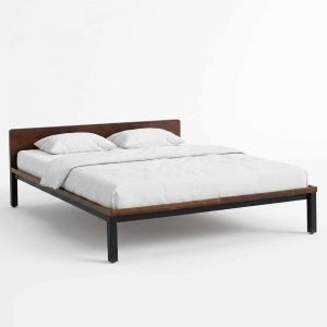 Giường ngủ ZENO cho nệm 160x200cm gỗ cao su GN68063