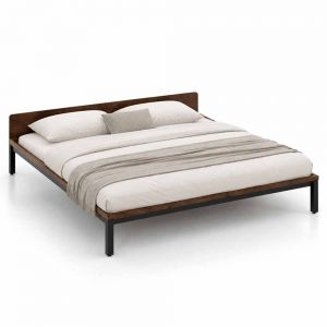 Giường ngủ ZENO2 cho nệm 180x200cm gỗ cao su GN68082