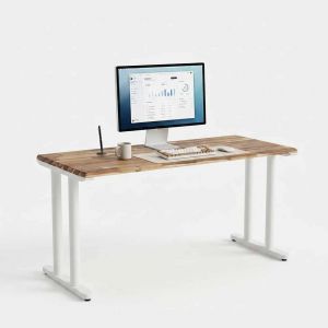 Bàn làm việc có hộp điện 160x60cm gỗ tràm hệ TIO HBTO060