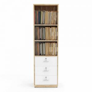 Tủ hồ sơ 50x30x170cm gỗ cao su THS68097