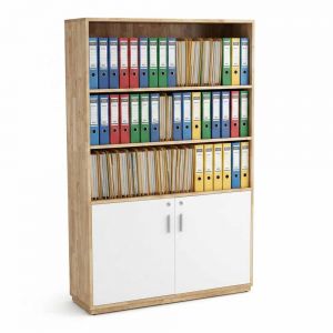 Tủ hồ sơ đứng 100x35x170cm gỗ cao su THS68098