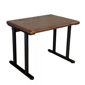 Bàn làm việc gỗ thông 100x75cm chân sắt hệ TIO - HBTO059