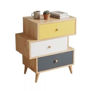 Tủ đầu giường COLO gỗ cao su 60x35x67cm - TDG68081