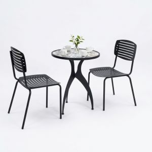 Combo bộ bàn ghế cafe ngoài trời 1 bàn và 2 ghế CBCF271