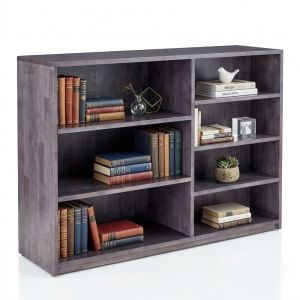 Kệ sách có ngăn ẩn khóa thẻ từ giấu tiền 120x35x85cm gỗ cao su GITI004
