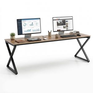 Bàn làm việc 220x70cm gỗ plywood chân sắt hệ XConcept - HBXC077