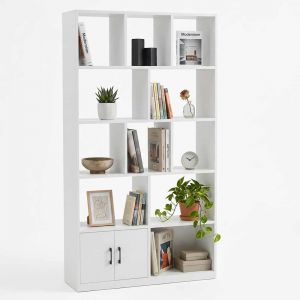 Kệ sách 5 tầng 100x30x180cm gỗ cao su KS68384