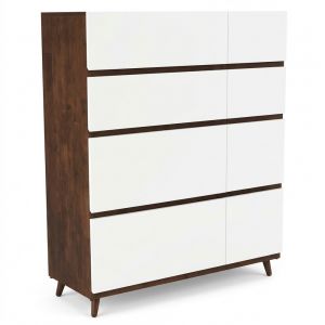 Tủ quần áo CUUYN 120x45x145cm gỗ cao su TQA68115