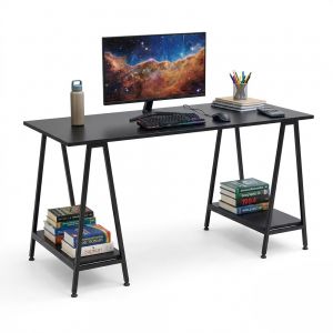 Bàn làm việc 140x60x75cm gỗ cao su chân chữ A BD68200