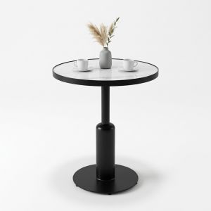 Bàn cafe tròn 60cm mặt ceramic CFD68292