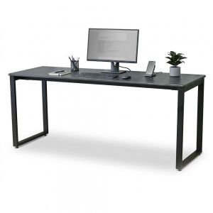 Bàn làm việc 180x60cm gỗ cao su chân sắt hệ Rectang HBRT153