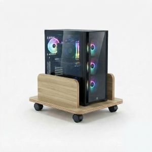 Kệ để CPU có bánh xe gỗ Plywood phủ melamin KCPU68009