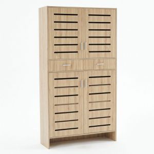 Tủ để giày dép 110x35x200cm gỗ plywood KG68139