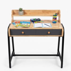 Bàn học có hộc kéo 100x50cm gỗ cao su BD68160