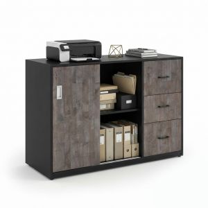 Tủ lưu trữ 120x50x100cm gỗ cao su THS68099