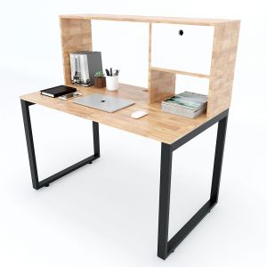 FD68018 - Bàn học kết hợp liền kệ  70x120x120cm
