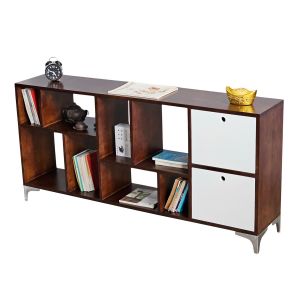 Kệ sách trang trí FUZZE gỗ cao su KTB68064