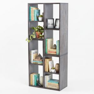 Kệ sách trang trí ROBOT gỗ cao su KS68054