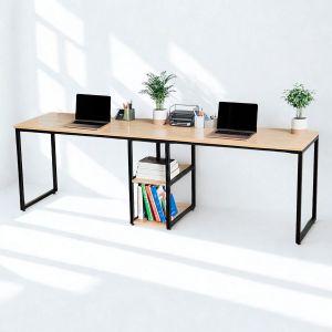 Bàn làm việc 2 người ngồi kết hợp chân tủ 240x120x75cm BD68063