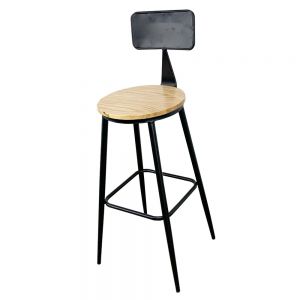 Ghế Bar có lưng tựa mặt gỗ màu nâu GBSK003 Ghế Bar có lưng tựa mặt gỗ màu nâu GBSK003