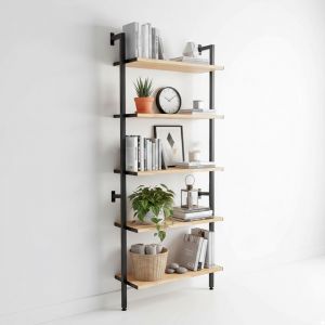 Kệ sắt treo tường 5 tầng 65x25x180(cm) KTT68017