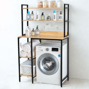 Kệ máy giặt cửa trước khung sắt lắp ráp tiện lợi KMG68006