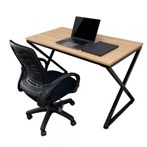 CB68071 - Combo bàn làm gỗ Plywood và ghế nệm chân quỳ