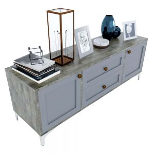 Kệ tivi phòng khách gỗ cao su 140x40x50cm KTV68055 Kệ tivi phòng khách gỗ cao su 140x40x50cm KTV68055