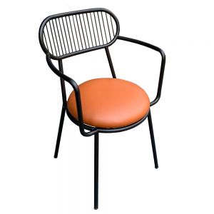 Ghế cafe có tay khung sắt sơn tĩnh điện GCF073