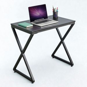 Bàn Mini 80x50x75(cm) gỗ cao su chân chữ X lắp ráp IDE68014