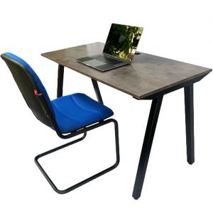 Combo bàn làm việc 120x60cm và ghế chân quỳ CB68083