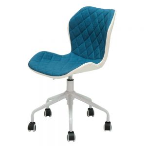 Ghế xoay bọc nệm màu trắng GCF077 Ghế xoay bọc nệm màu trắng GCF077